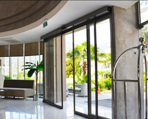 STA20 Automatic Sliding Door in a hotel lobby